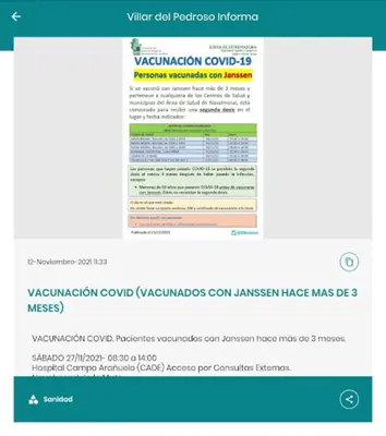 Villar del Pedroso Informa android App screenshot 1